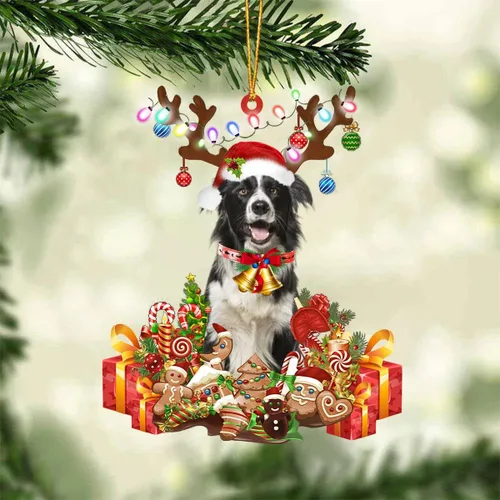 Vista 80 de Nazenti Adorno de Navidad personalizado de reno de Alaskan Malamute – Adorno de perro personalizado para amantes de las mascotas, acrílico plano