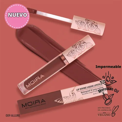 Vista 3 de Moira Lip Divine Liquid Lipstick (009, Allure)