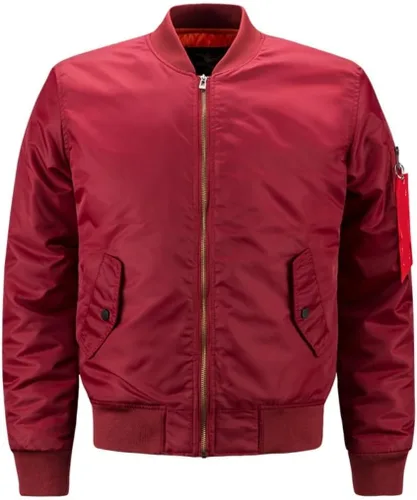 Vista 8 de Cresay Chaquetas bomber deportivas para hombre, abrigos tipo blusón, abrigos gruesos para exteriores