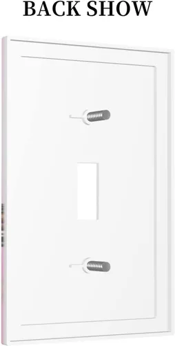 Vista 587 de Placa de Interruptor de Luz Azul de 1 Gang, Placa de Pared Decorativa de Palanca Individual, Cubierta de Placa de Pared de Palanca, Placa Frontal
