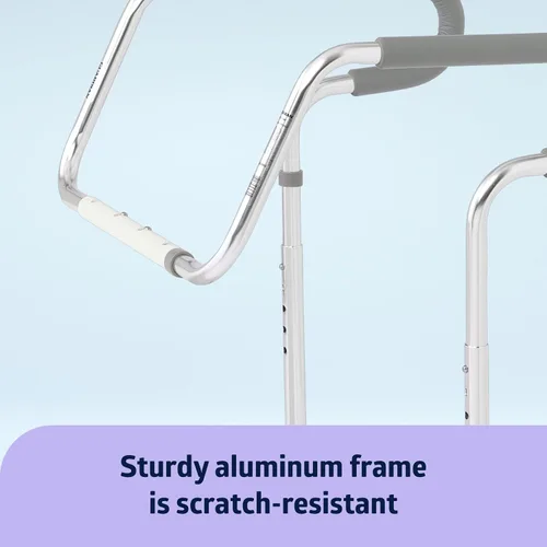 Vista 5 de Medline 's Guardian barra de seguridad para inodoro con altura ajustable para seguridad en el baño seguridad, ayuda en el baño y barra de sujeción