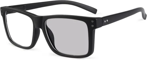 Vista 11 de Eyekepper Gafas de lectura fotocrómicas de transición de gran tamaño con marco grande azul +3.5