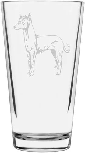 Vista 357 de Podenco Canario - Vaso de pinta de 16 onzas con temática de perro personalizado