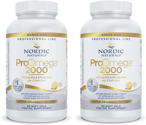 Vista 9 de Cápsulas blandas de gel con sabor a limón ProOmega 2000 de Nordic Naturals. 120 cápsulas.