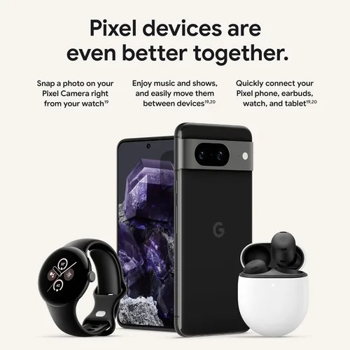 Vista 10 de Google Pixel 8 - Smartphone Android desbloqueado con cámara Pixel avanzada, batería de 24 horas y potente seguridad - Avellana - 128 GB