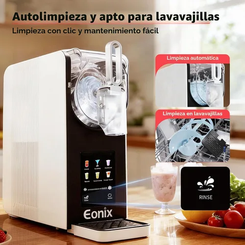 Vista 7 de Máquina de granizado no necesita hielo, máquina de granizado de 64 onzas para el hogar con función de limpieza automática, máquina comercial