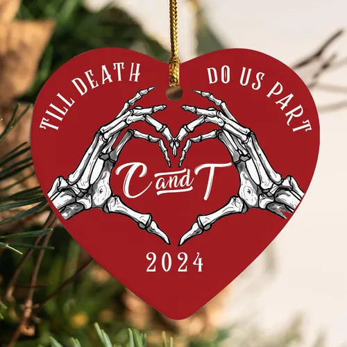 Vista 15 de Adorno personalizado de cerámica para parejas, adornos personalizados, regalo romántico de boda, regalo romántico para parejas, regalos de despedida