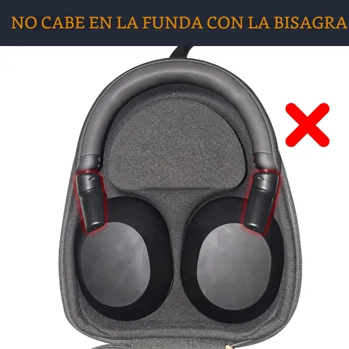 Vista 8 de SOULWIT Bisagra para Sony WH-1000XM5 - Negro