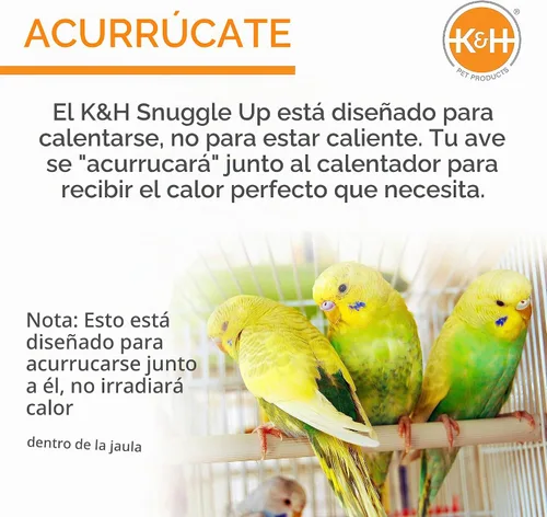 Vista 5 de K&H Manufacturing Snuggle Up calentador de aves, color gris, Gris