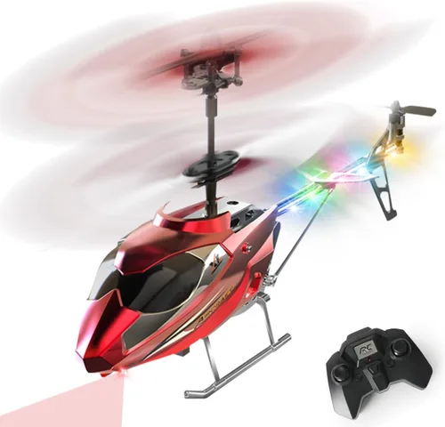 Vista 9 de VATOS Helicóptero RC para niños, helicóptero de control remoto de 2.4G con luz LED para niños de 12 años en adelante, altura fija, despegue con una