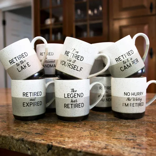 Vista 6 de Pavilion - Jubilado No Vencido - Taza Grande de Café de Gres de 15 Oz