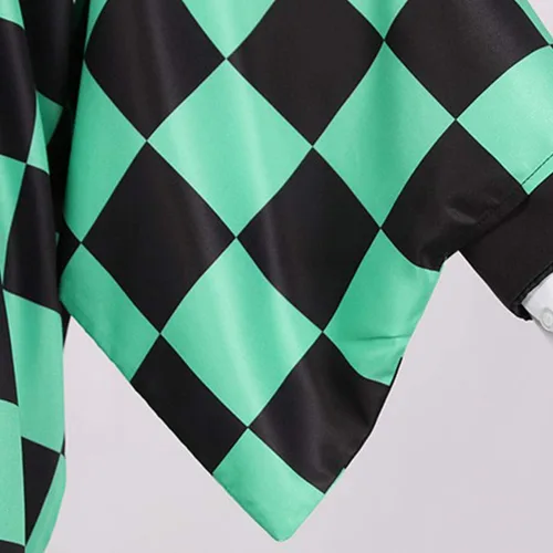 Vista 4 de Demon Slayer - Conjunto de cosplay de anime para cosplay disfraz de kimono para adultos niños y pelucas una variedad de estilos para elegir