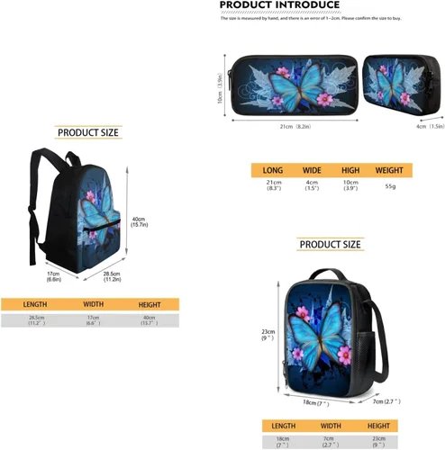 Vista 81 de FOR U DESIGNS Fuego baloncesto impreso niños escuela mochilas viaje mochila libro bolsa