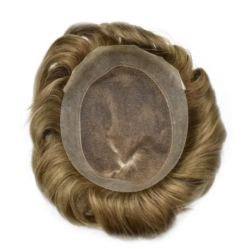 Vista 6 de Toupee For Men Hair Pieces Real Human Hair Swiss Lace Toupee for Mens Hair Replacement System Mens Toupee Male Hair Prosthesis Protesis Capilar