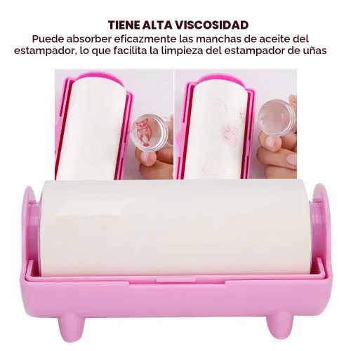 Vista 3 de Sello de uñas de papel absorbente de aceite para arte de uñas, herramienta de eliminación de patrones de estampación de uñas, herramienta