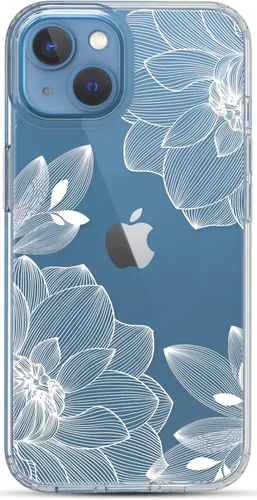 Vista 18 de RANZ Compatible con Funda para iPhone 13, Serie Anti-Arañazos y a los Golpes, Carcasa Protectora de TPU y PC Transparente para iPhone 13 (6.1")