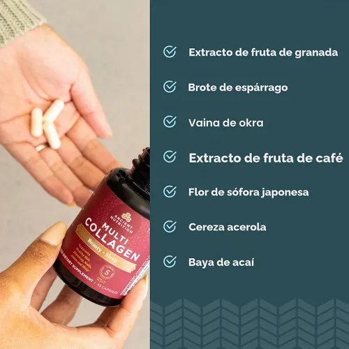 Vista 9 de Ancient Nutrition Cápsulas de colágeno múltiple, 90 unidades + cápsulas de colágeno múltiple, belleza y sueño, 90