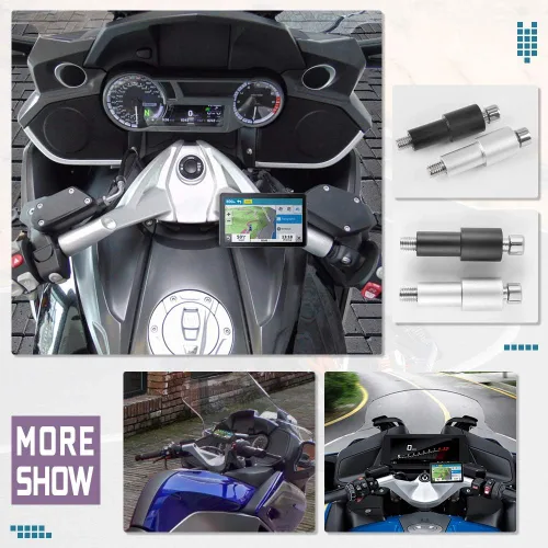Vista 7 de Soporte de navegación para teléfono móvil de motocicleta para B-M-W R1200RT R1200RS R1250RS K1600GT K1600GTL K1600B 2018 2019 2020 2021 2022 Barra