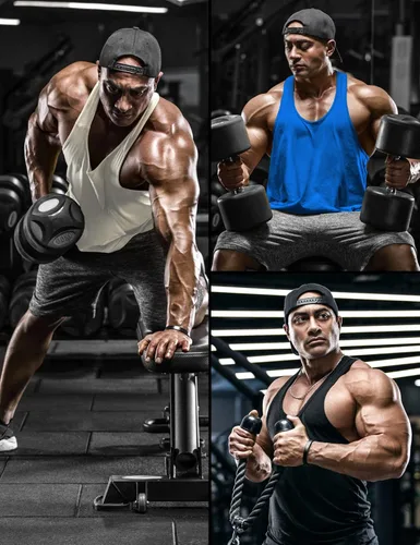 Vista 5 de DEMOZU Camiseta sin mangas para hombre con espalda en Y para culturismo, entrenamiento muscular, atletismo, correr, gimnasio