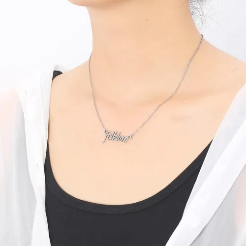 Vista 2 de Folklore Necklace Music Lover Gift Singer Gifts Singer Song Inspired Fans Gift