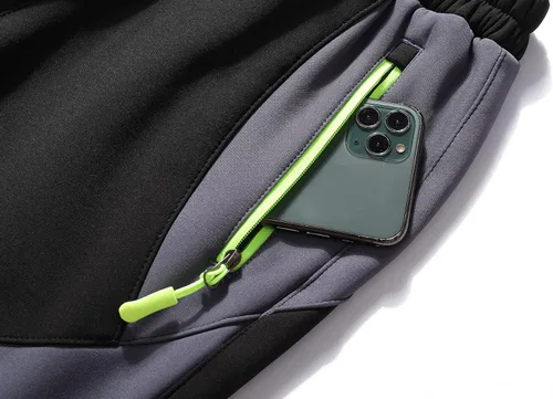 Vista 4 de Lelaki Pantalones de esquí de nieve impermeables para niños, pantalones de senderismo para exteriores, pantalones cálidos con forro polar