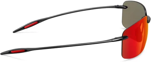 Vista 4 de WISTON Lentes de sol polarizados deportivos para hombres y mujeres, marco sin montura Tr90 para correr, pescar, béisbol, conducir, W8001
