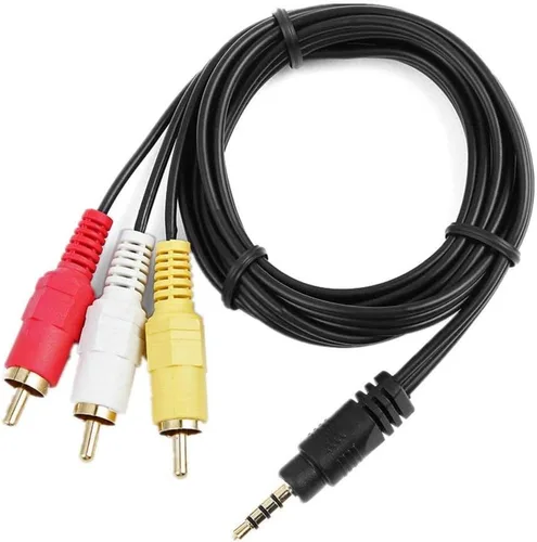 Vista 3 de MaxLLTo Cable de 0.138 in a 3 RCA AV A/V Audio Video TV Cable para Sony Handycam DV Videocámara VMC-20 FR