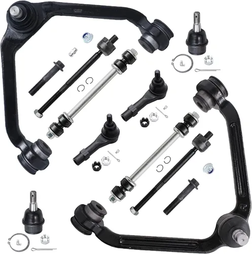 Vista 248 de Detroit Axle - Kit de suspensión delantera de 10 piezas para Chevrolet Trailblazer GMC Envoy 2004-2007 2005 2006 Soportes de brazo de control