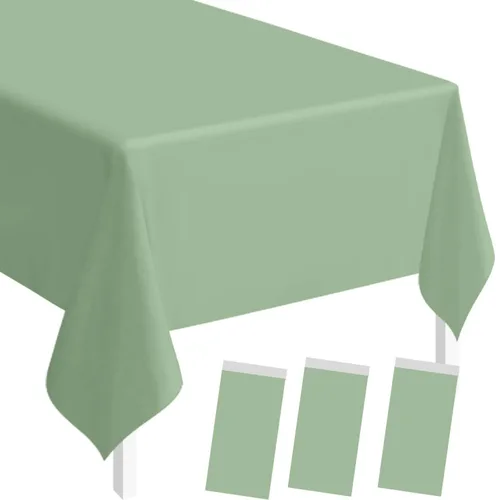 Vista 28 de SietDESEO - Paquete de 2 manteles a cuadros azul y blanco, 54 x 108 pulgadas, mantel premium desechable de plástico para picnic, diseño gingham