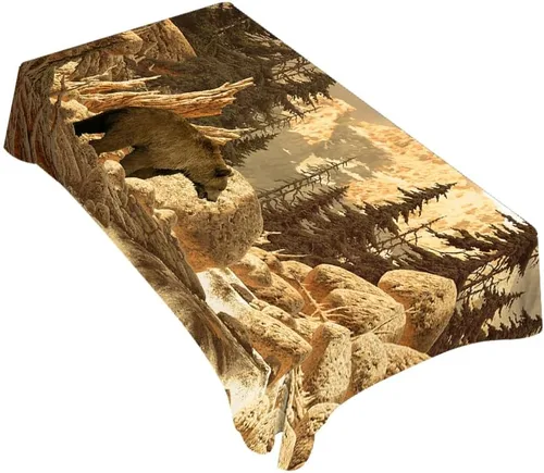 Vista 32 de Mantel rectangular decorativo para cancha de baloncesto, parquet para interiores de cancha de poliéster, para cocina, comedor, barbacoa, picnic