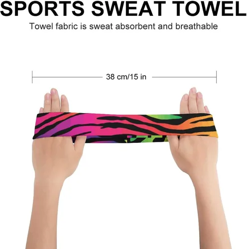 Vista 2 de Diademas turbantes para hombre y mujer, para deportes, entrenamiento, fitness, ciclismo, correr, cómodas, de secado rápido, bandas para la cabeza
