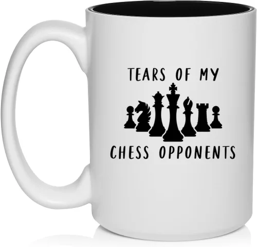 Vista 12 de Daylor Taza de café de cerámica con diseño de los oponentes de las lágrimas de mi ajedrez, regalo para ella, él, amigo, compañero de trabajo