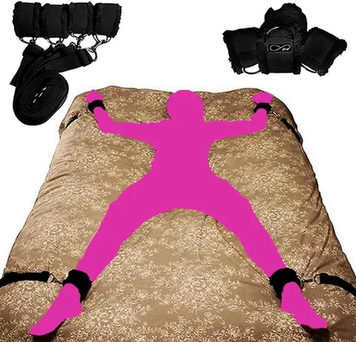 Vista 6 de Kit de restricciones sexuales BDSM, juguetes sexis para muñecas, para dormitorio de adultos, kit de amarres para adultos, herramientas para parejas