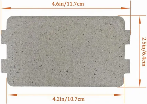 Vista 2 de 5 piezas de horno de microondas, cubierta universal para guía de ondas, hoja de mica, horno de microondas, pieza de reparación para cocina, hogar