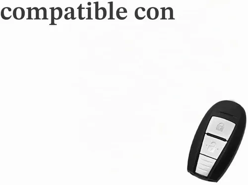 Vista 3 de Funda protectora de silicona Segaden compatible con llave remota de 2 botones para Suzuki CV4543 Negra
