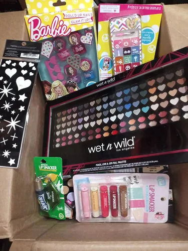 Vista 2 de 100 piezas al por mayor de maquillaje a granel surtido caja de cosméticos, kit, lote, conjunto, niños, niñas, mujeres, recuerdos de fiesta, barato