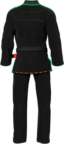 Vista 3 de JAGUAR PRO GEAR Classic Series Jiu Jitsu brasileño, unisex para niños y adultos, kimono Gi uniforme ligero con cinturón blanco