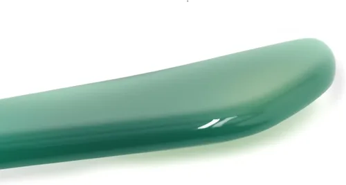 Vista 5 de Dtacke - Cuchillo de ágata natural verde, 4.3 pulgadas, pulido de oro, plata, herramienta para pulir a mano