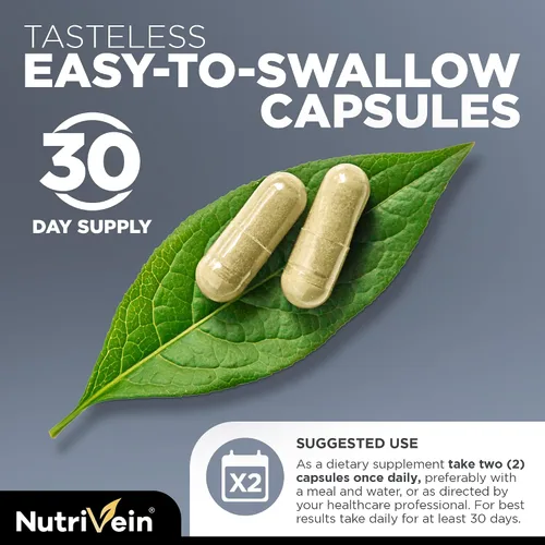Vista 6 de Nutrivein Cápsulas de colágeno múltiple premium y paquete bloqueador DHT: cápsulas de péptidos de colágeno múltiple de alta absorción y bloqueador