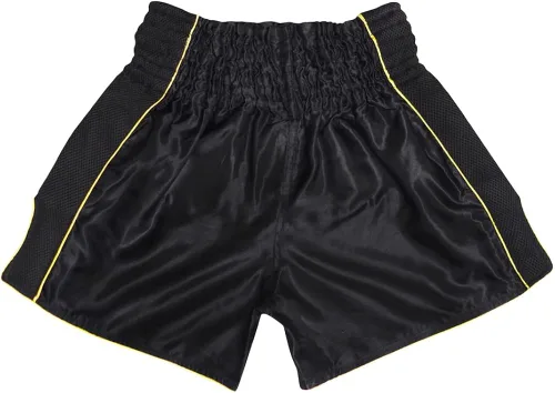 Vista 3 de SIAMKICK Pantalones cortos de Muay Thai para niños (4 años a 10 años), boxeo, kickboxing, artes marciales mixtas para niños y niñas