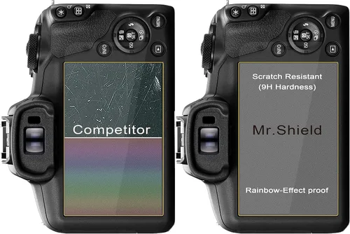 Vista 4 de Mr.Shield - Protector de pantalla de vidrio templado para cámara Canon EOS R100 (3 unidades) Vidrio de Japón con dureza 9H