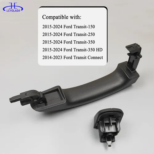 Vista 4 de Manija deslizante exterior para puerta trasera del pasajero para Ford Transit T150 T250 T350 Van 2015-2023, Reemplaza# BK2Z-6126604-A