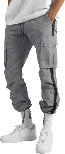 Vista 3 de GIERIDUC Pantalones de pijama para hombre, pantalones de pana color caqui, pantalones de trabajo al aire libre para hombre
