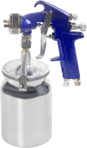 Vista 5 de HVLP - Pistola pulverizadora de sifón de pintura de aire, boquilla de 0.071 in, capacidad de 1000 cc para pintura profesional de automóviles