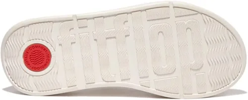 Vista 5 de FitFlop F-Mode Sandalias de cuero con punta plana Crema