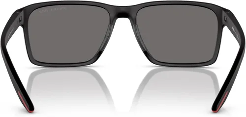Vista 3 de Prada Linea Rossa Sunglasses PS 5 YS DG002G Black Rubber Dark Grey Polar