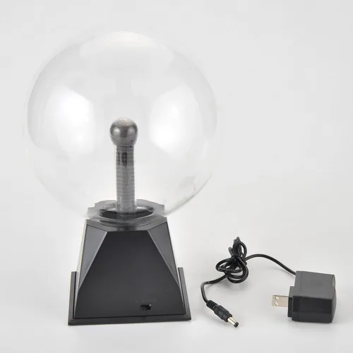 Vista 8 de PowerTRC Bola de plasma, lámpara de plasma nocturna de 8 pulgadas, globo de plasma alimentado por batería que responde al tacto y al sonido