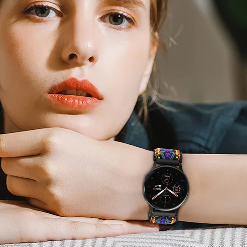 Vista 5 de Paquete de 5 correas elásticas de nailon compatibles con pulseras de 0.787 in