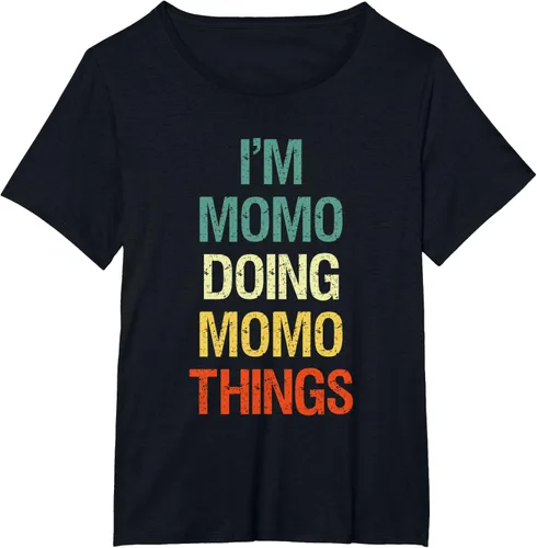 Vista 34 de I'M Momo Doing Momo Things - Camiseta de regalo con nombre personalizado, Negro, S