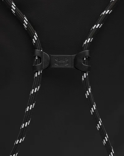 Vista 6 de Under Armour Mochila Hustle unisex, (001) NegroNegroBlanco, Talla única